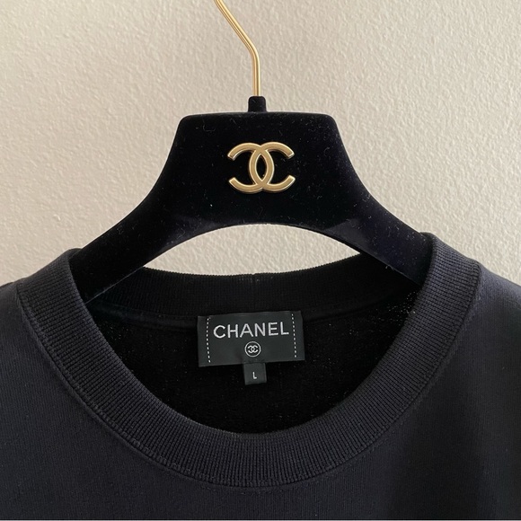 CHANEL 20P Coco Signature Camellia Sweatshirt L - Picture 8 of 12